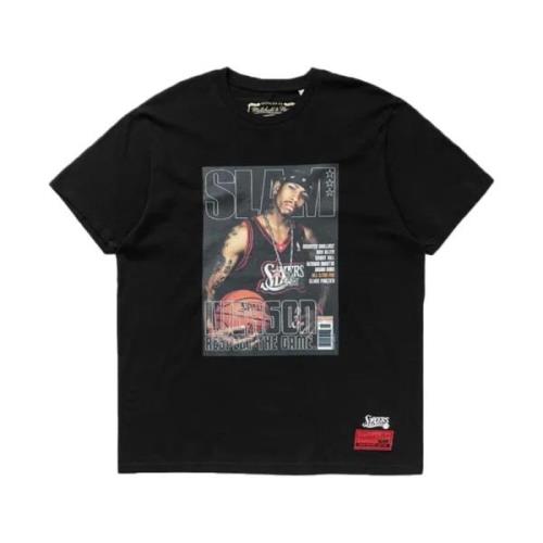 Vintage Slam Tee Shirt Mitchell & Ness , Black , Heren