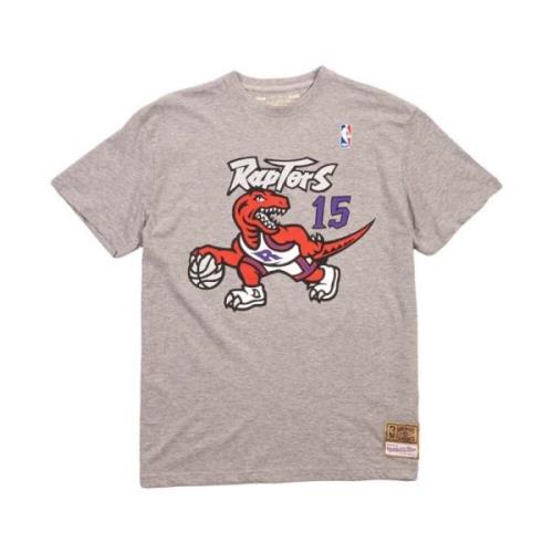 Naam Nummer T-shirt Mitchell & Ness , Gray , Heren