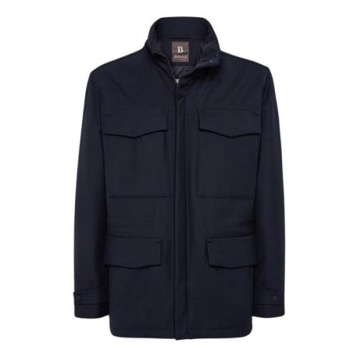 Field jacket in gewatteerde technische stof Boggi Milano , Blue , Here...