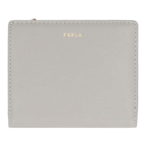 Nuvola Leren Portemonnee Furla , Gray , Dames