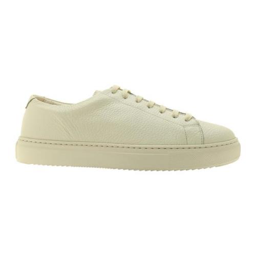 Crème Sneakers Aw24 Gevet Leer Doucal's , Beige , Heren