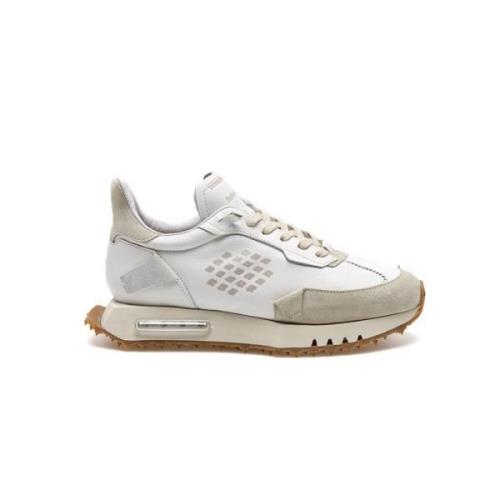 Witte Space Race Sneakers Be Positive , White , Dames