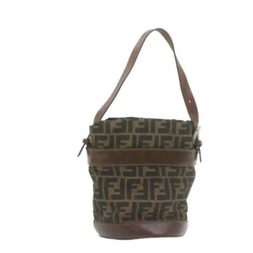 Pre-owned Canvas handbags Fendi Vintage , Brown , Dames