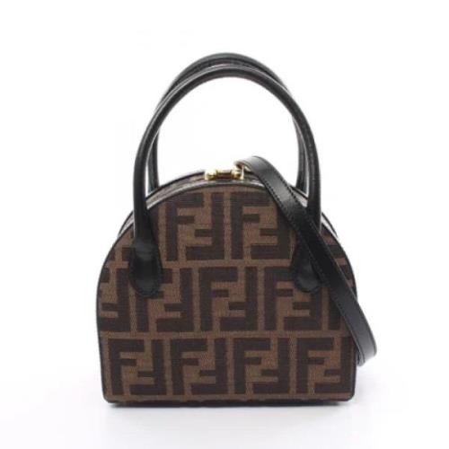 Pre-owned Canvas handbags Fendi Vintage , Brown , Dames