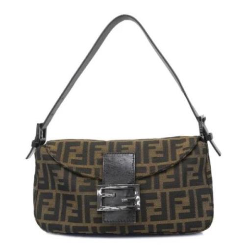 Pre-owned Canvas handbags Fendi Vintage , Brown , Dames