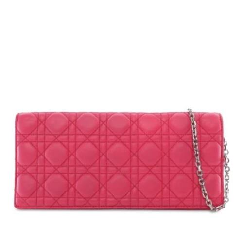 Pre-owned Leather crossbody-bags Dior Vintage , Pink , Dames