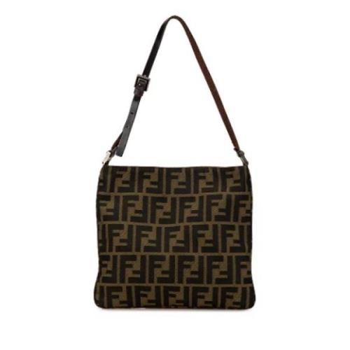 Pre-owned Canvas fendi-bags Fendi Vintage , Brown , Dames