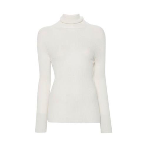 Luxe Beige Coltrui Sweater Fabiana Filippi , White , Dames