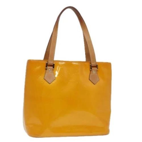 Pre-owned Leather handbags Louis Vuitton Vintage , Yellow , Dames