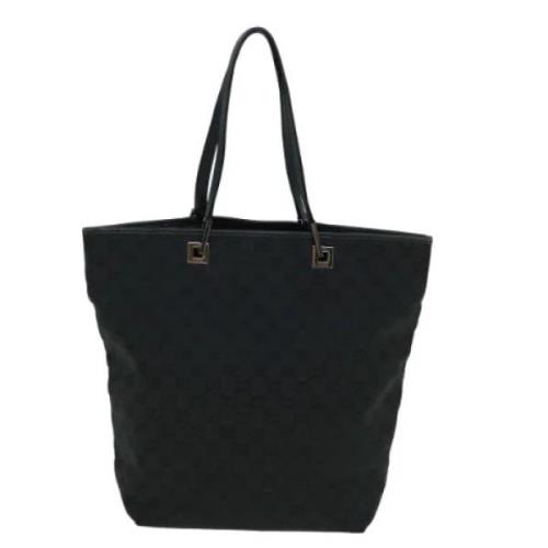 Pre-owned Canvas totes Gucci Vintage , Black , Dames