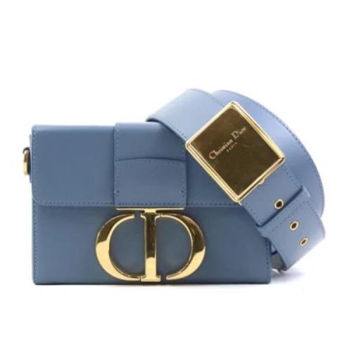 Pre-owned Leather dior-bags Dior Vintage , Blue , Unisex