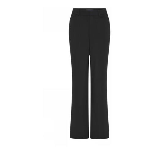 Wijde Elegante Zwarte Broek C.Ro , Black , Dames