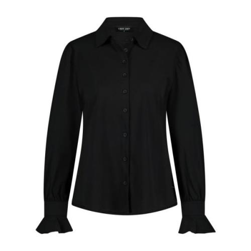 Franky Zwarte Blouse met Ruchedetail Lady Day , Black , Dames