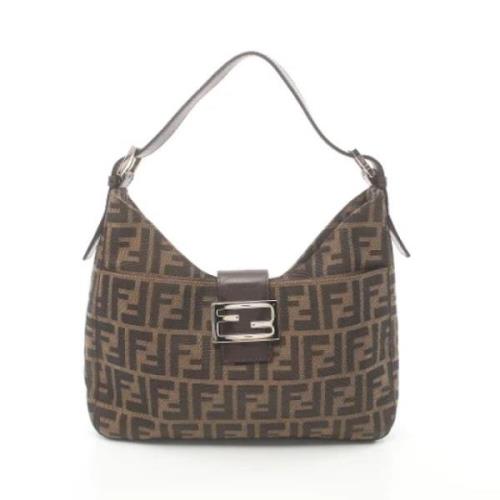 Pre-owned Leather fendi-bags Fendi Vintage , Brown , Dames