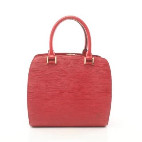 Pre-owned Leather louis-vuitton-bags Louis Vuitton Vintage , Red , Dam...