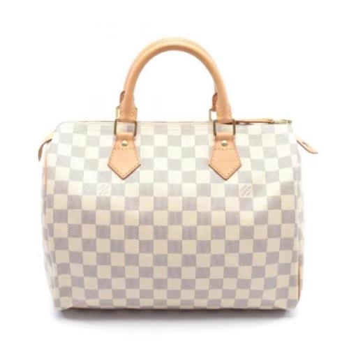 Pre-owned Fabric louis-vuitton-bags Louis Vuitton Vintage , White , Da...