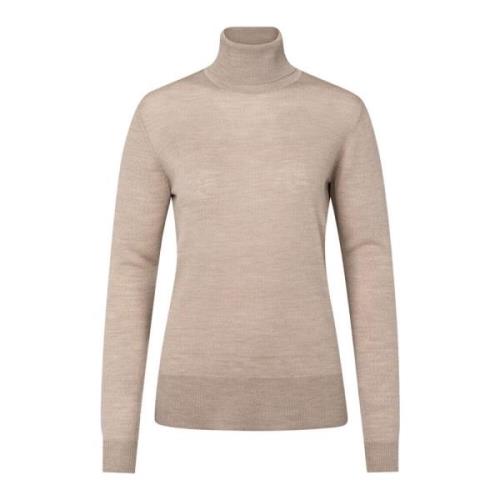 Gebreide Coltrui Sand Melange Trui Bruuns Bazaar , Beige , Dames