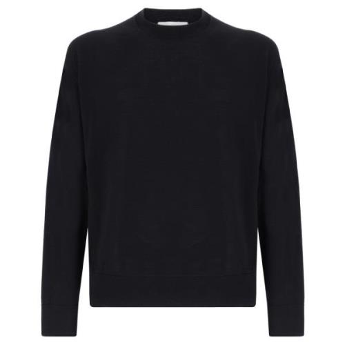 Kasjmier Crewneck Sweater Laneus , Black , Heren