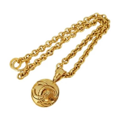 Pre-owned Metal chanel-jewelry Chanel Vintage , Yellow , Dames