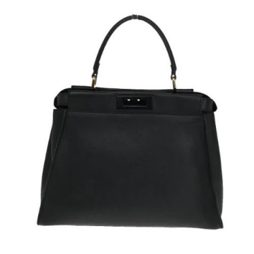 Pre-owned Leather fendi-bags Fendi Vintage , Black , Dames