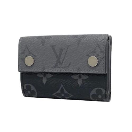 Pre-owned Canvas wallets Louis Vuitton Vintage , Black , Heren