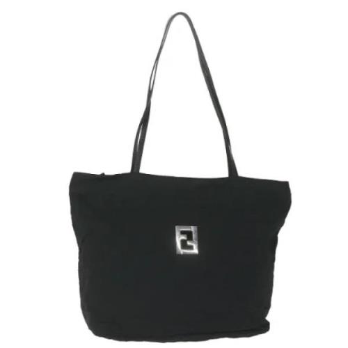 Pre-owned Canvas totes Fendi Vintage , Black , Dames