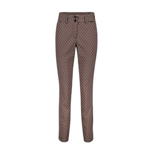 Diana Fancy Burgu Broek Red Button , Brown , Dames