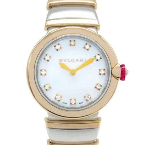 Pre-owned Rose Gold watches Bvlgari Vintage , White , Dames