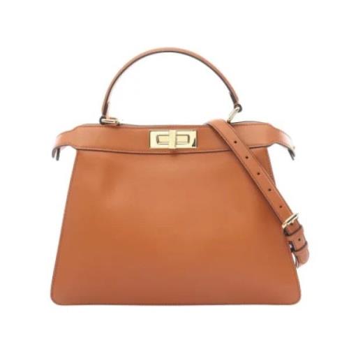 Pre-owned Leather fendi-bags Fendi Vintage , Brown , Dames