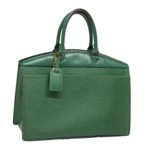 Pre-owned Leather handbags Louis Vuitton Vintage , Green , Dames