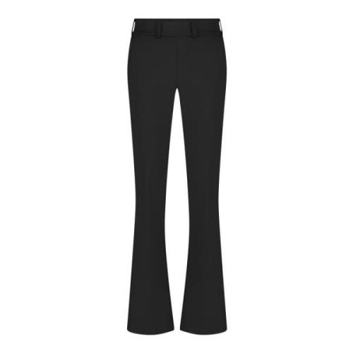 Poppy Flared Geborstelde Broek Lady Day , Black , Dames