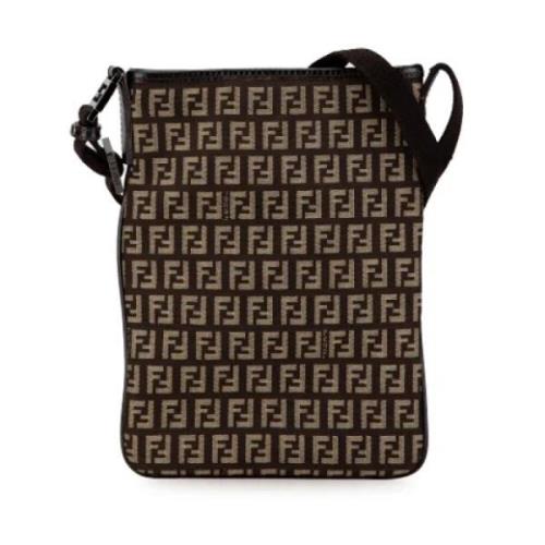 Pre-owned Canvas crossbody-bags Fendi Vintage , Brown , Dames