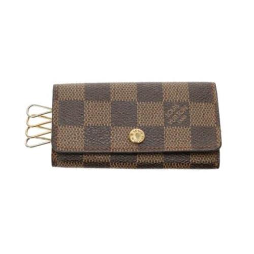 Pre-owned Canvas key-holders Louis Vuitton Vintage , Brown , Dames