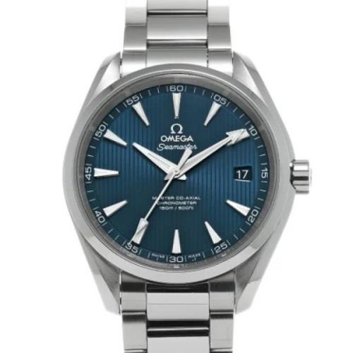 Pre-owned Stainless Steel watches Omega Vintage , Blue , Heren