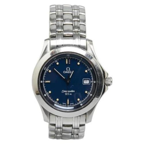 Pre-owned Stainless Steel watches Omega Vintage , Blue , Heren