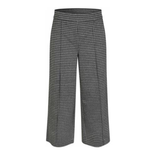 Cropped broek met pied-de-poule patroon Masai , Gray , Dames