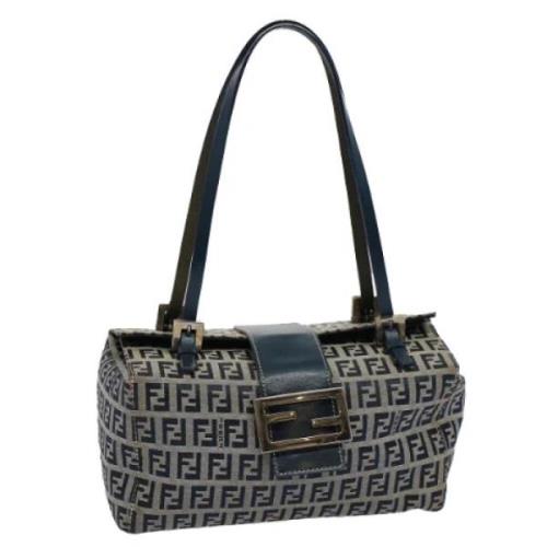 Pre-owned Canvas fendi-bags Fendi Vintage , Blue , Dames