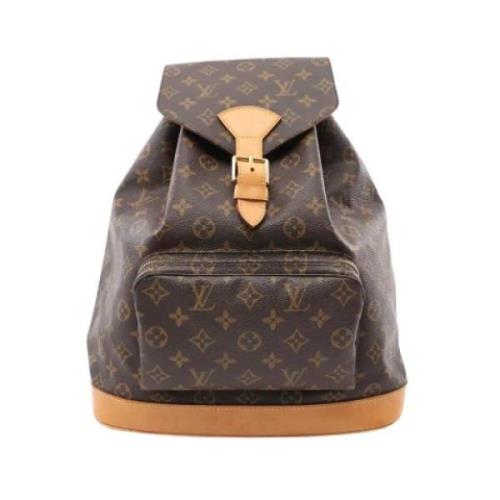 Pre-owned Canvas backpacks Louis Vuitton Vintage , Brown , Dames