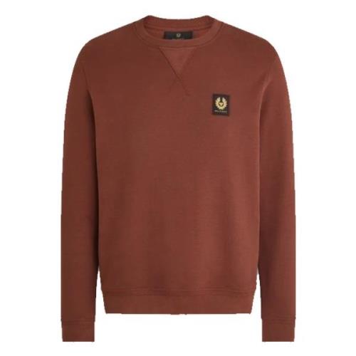 Klassieke Logo Sweatshirt in Diep Koper Belstaff , Brown , Heren