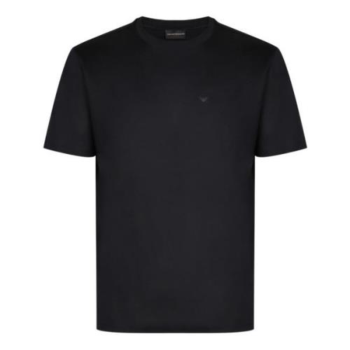 Tone on tone print t-shirt Emporio Armani , Black , Heren