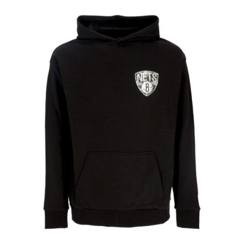 NBA Team Logo Hoodie Zwart/Wit New Era , Black , Heren