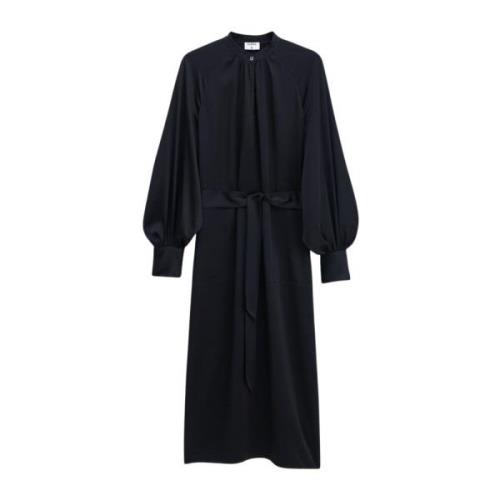 Zwarte Ceintuurjurk met Lange Mouwen Filippa K , Black , Dames