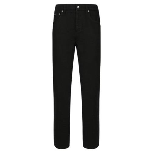 Zwarte Low-Rise Boyfriend Jeans Dolce & Gabbana , Black , Dames