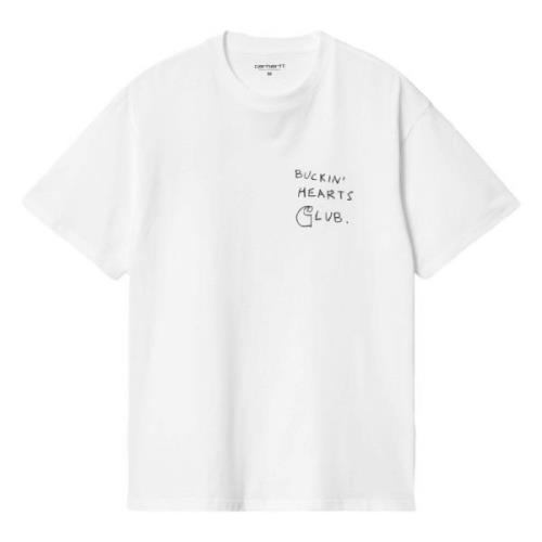 S/S Pepe B.h.c T-shirt Carhartt Wip , White , Heren