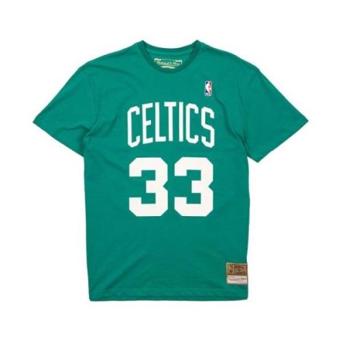 Larry Bird Tee Kelly Green Mitchell & Ness , Green , Heren