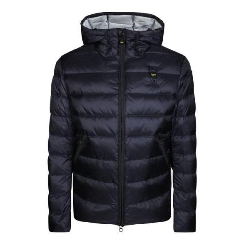 Gewatteerde jas met capuchon Blauer , Blue , Heren