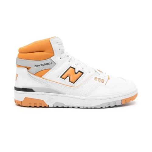 Wit/Oranje High-Top Sneakers New Balance , White , Heren