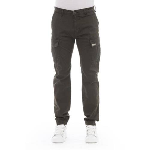 Cargo Broek - Effen Kleur - Livorno Baldinini , Green , Heren