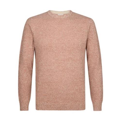 Rode Crew Neck Pullover Sweater Profuomo , Red , Heren