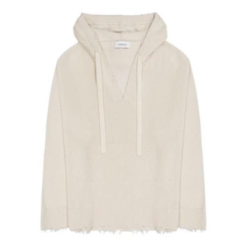 Melk hoodie sweatshirt met V-hals Laneus , Beige , Heren